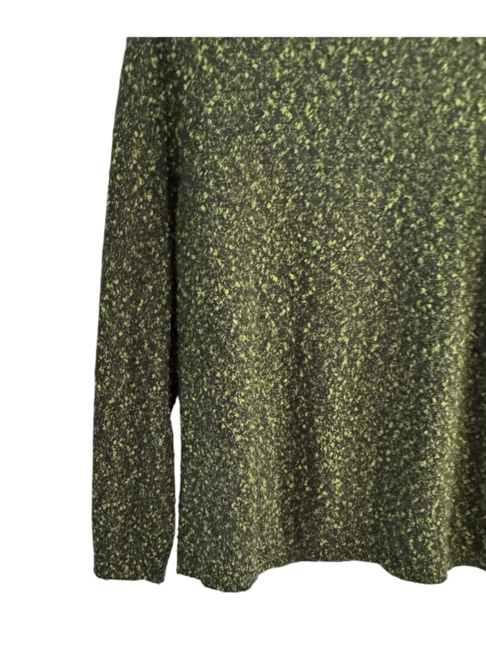 J Jill Sweater Womens Black Neon Green Harvest Moon Knit Round
Neck Pullover L - Picture 3 of 10
